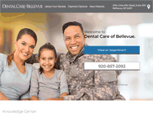 Tablet Screenshot of dentalcareofbellevue.com